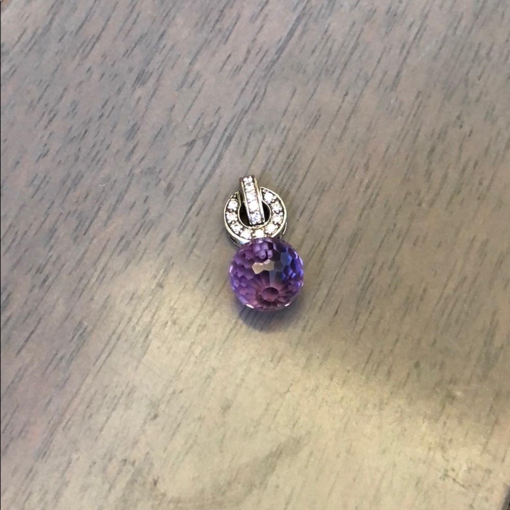 Pendant with purple orb. Needs chain.